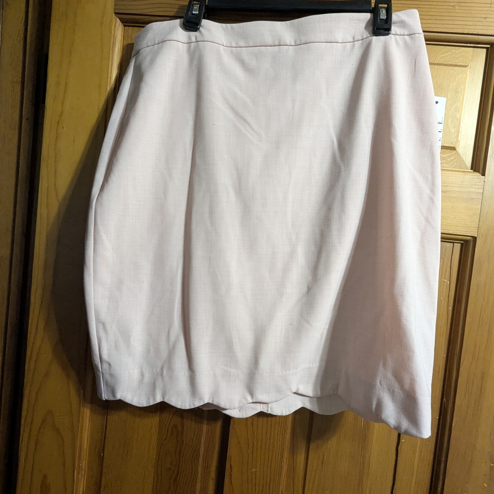 Elle Soft Pink Scallop Edge Skirt 14